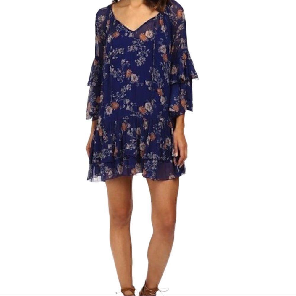 Free People Sunsetter Mini Floral Ruffle Dress - Picture 4 of 8